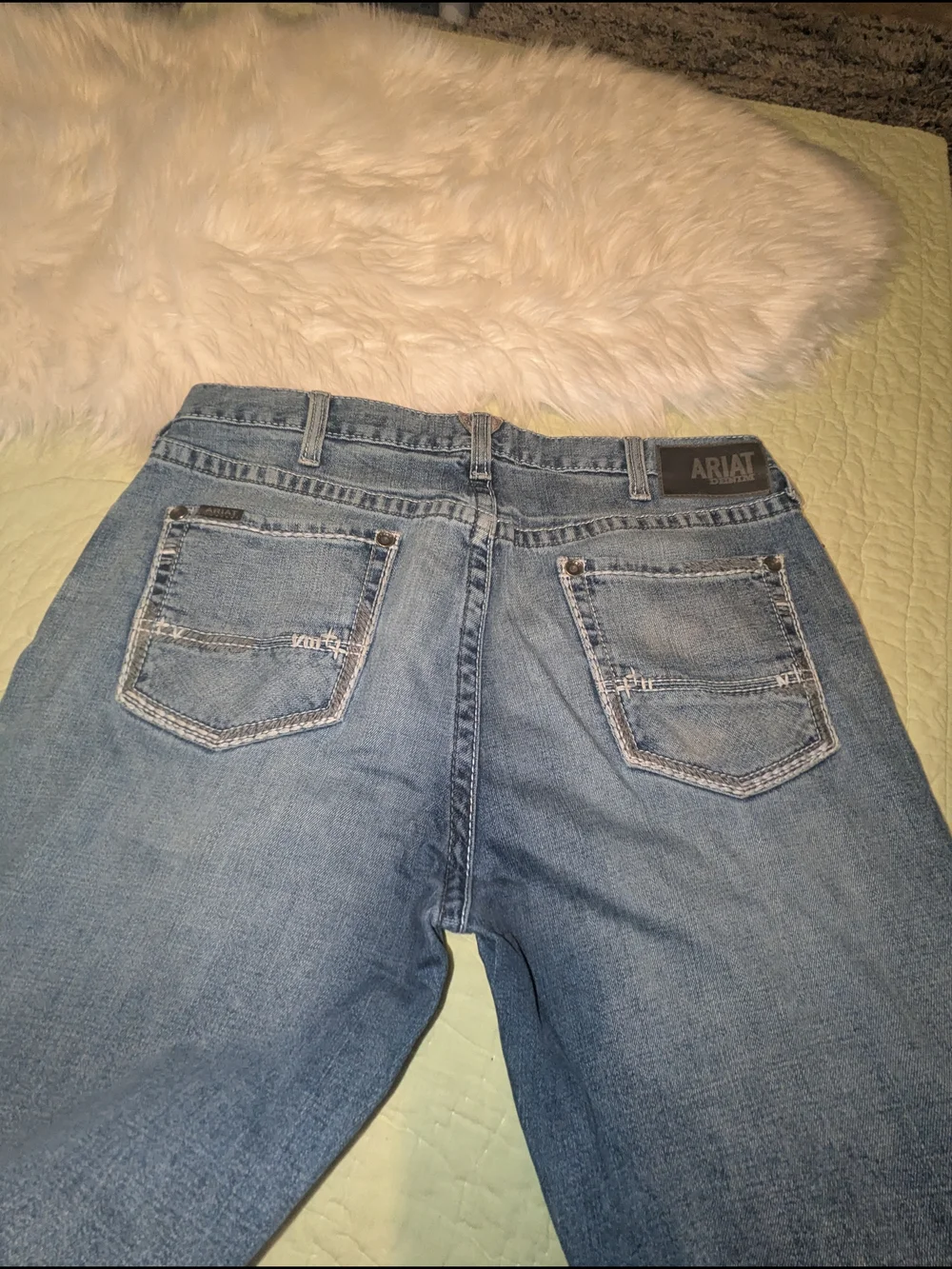 Ariat Light Blue Straight-Leg Jeans